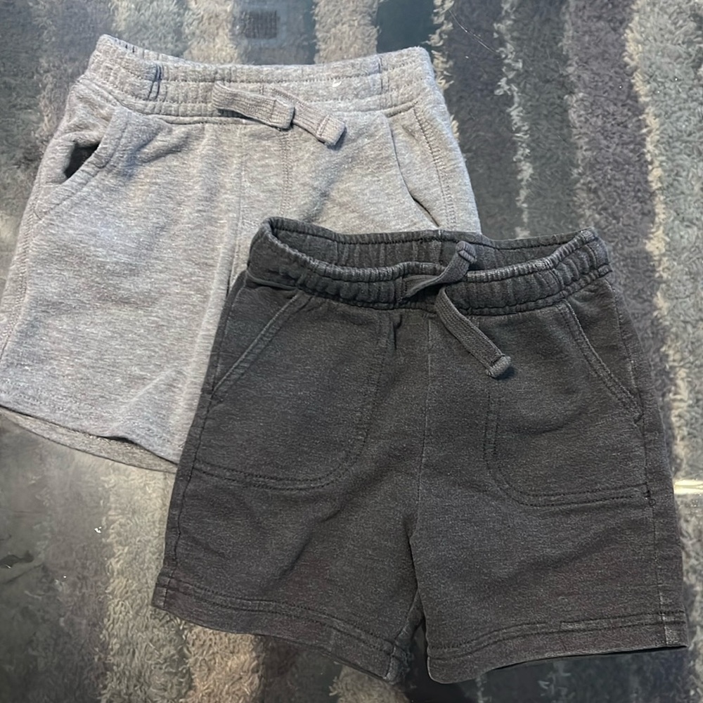 Dark and light grey 2T shorts